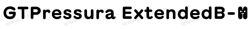 GTPressura ExtendedB字体转换